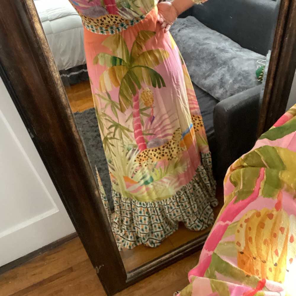 FARM Rio - Wrap Maxi Dress - size P - Picture 7 of 10